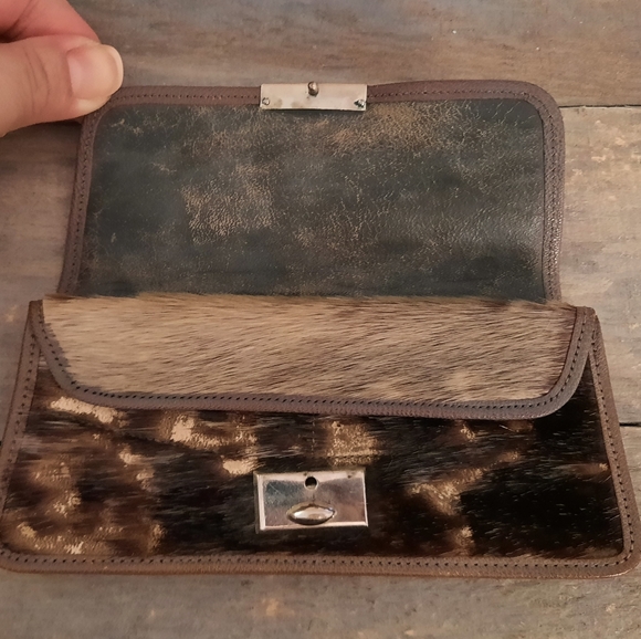 Vintage Seal Fur Wallet - Dark Brown - Picture 5 of 10